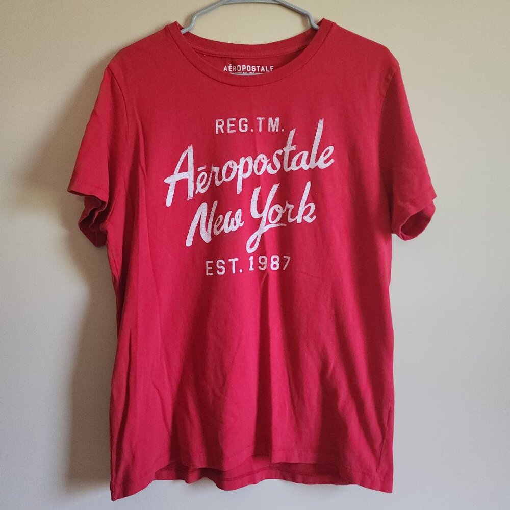 Aeropostale - Men's Red New York T-Shirt Size XL